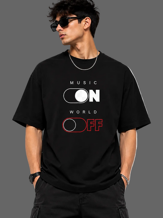 Music-ON --> World-OFF